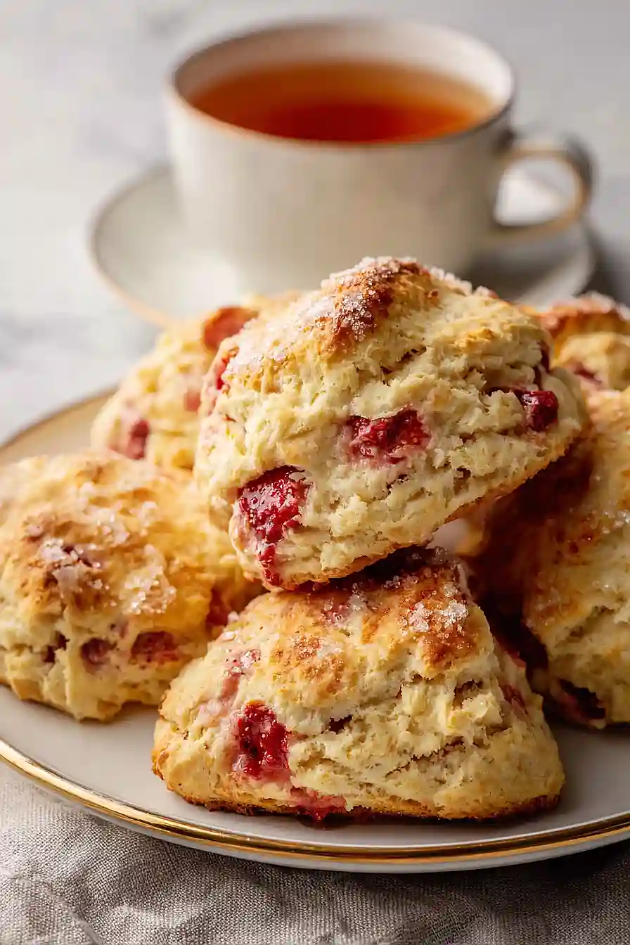 english strawberry scones