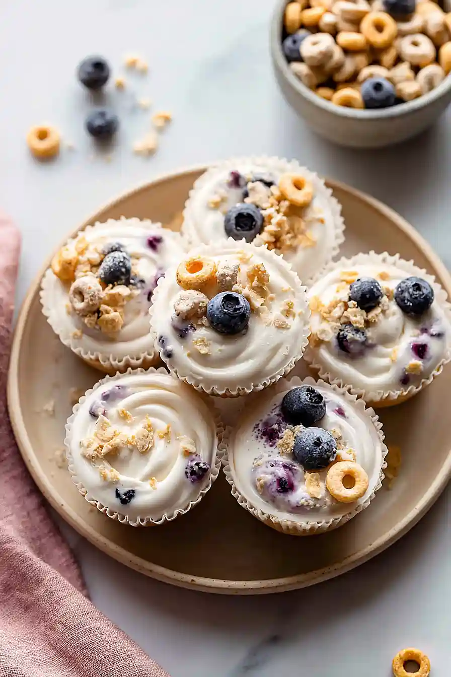 frozen yogurt bites with cheerios