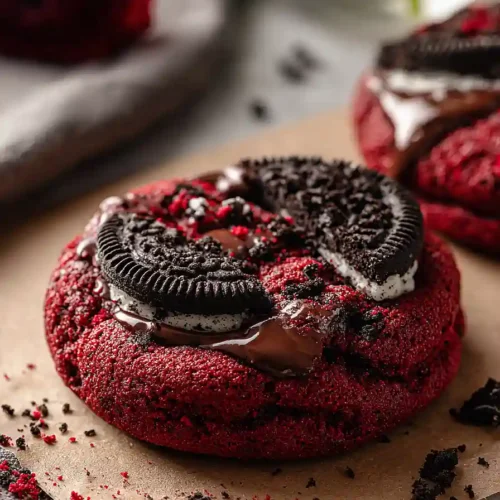 gluten free oreo red velvet cookies