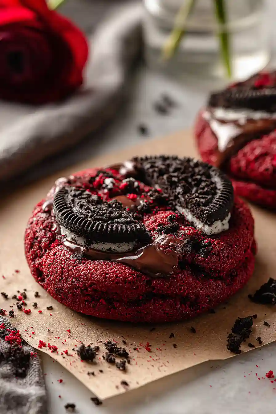 gluten free oreo red velvet cookies