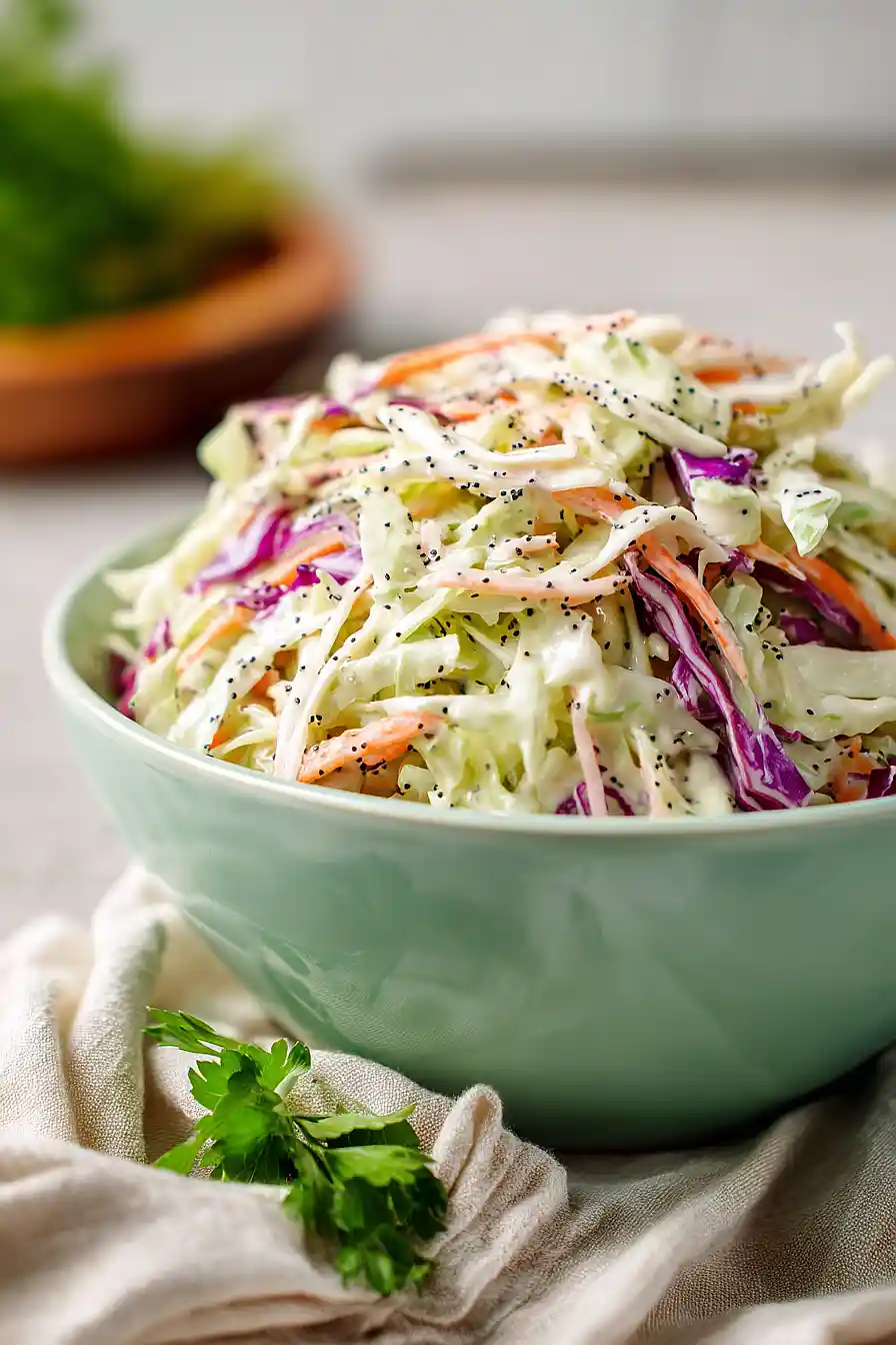 coleslaw with poppyseed dressing