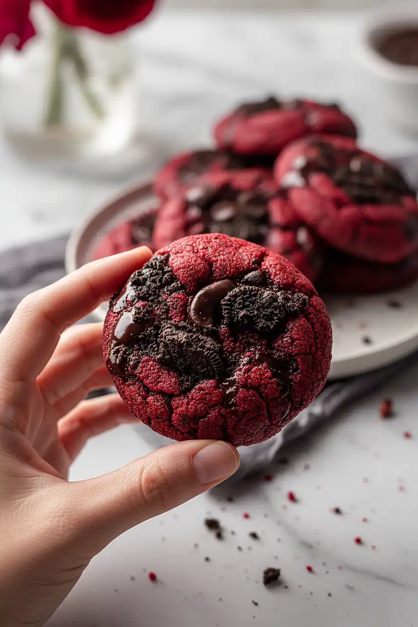 gluten free oreo red velvet cookies