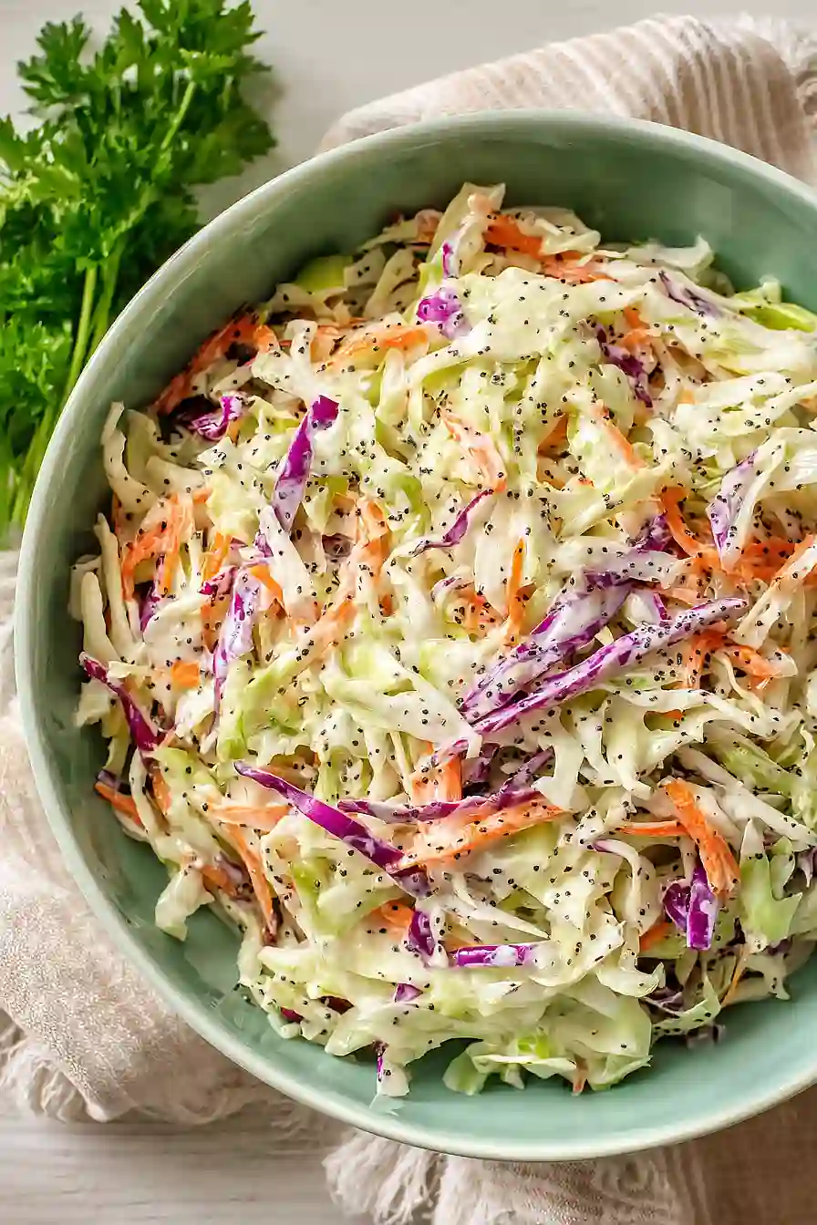 coleslaw with poppyseed dressing