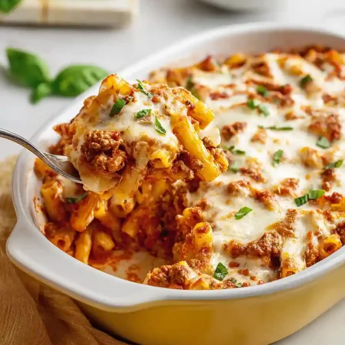 baked ziti with ground turkey and cottage cheese