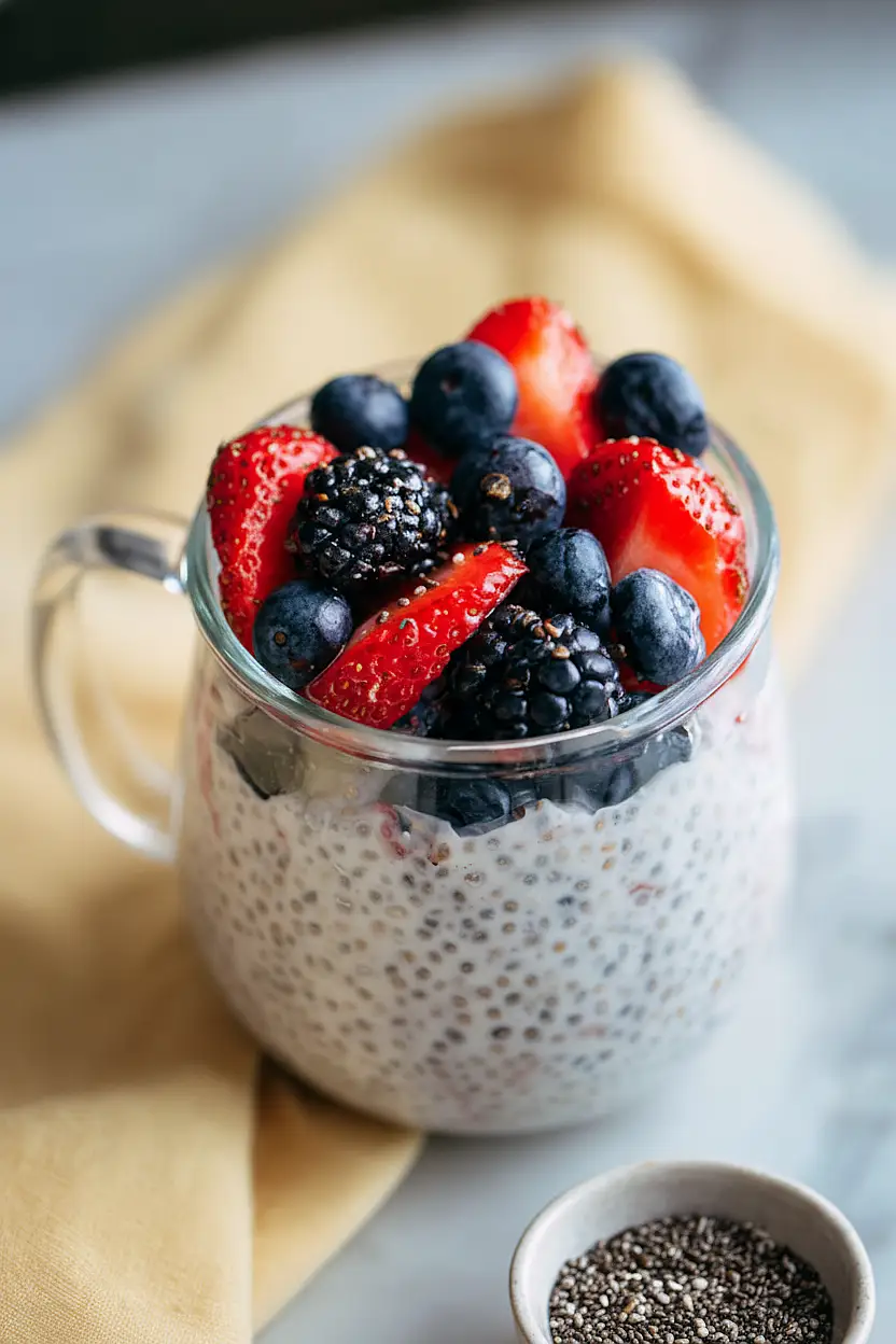 oat milk chia seed pudding
