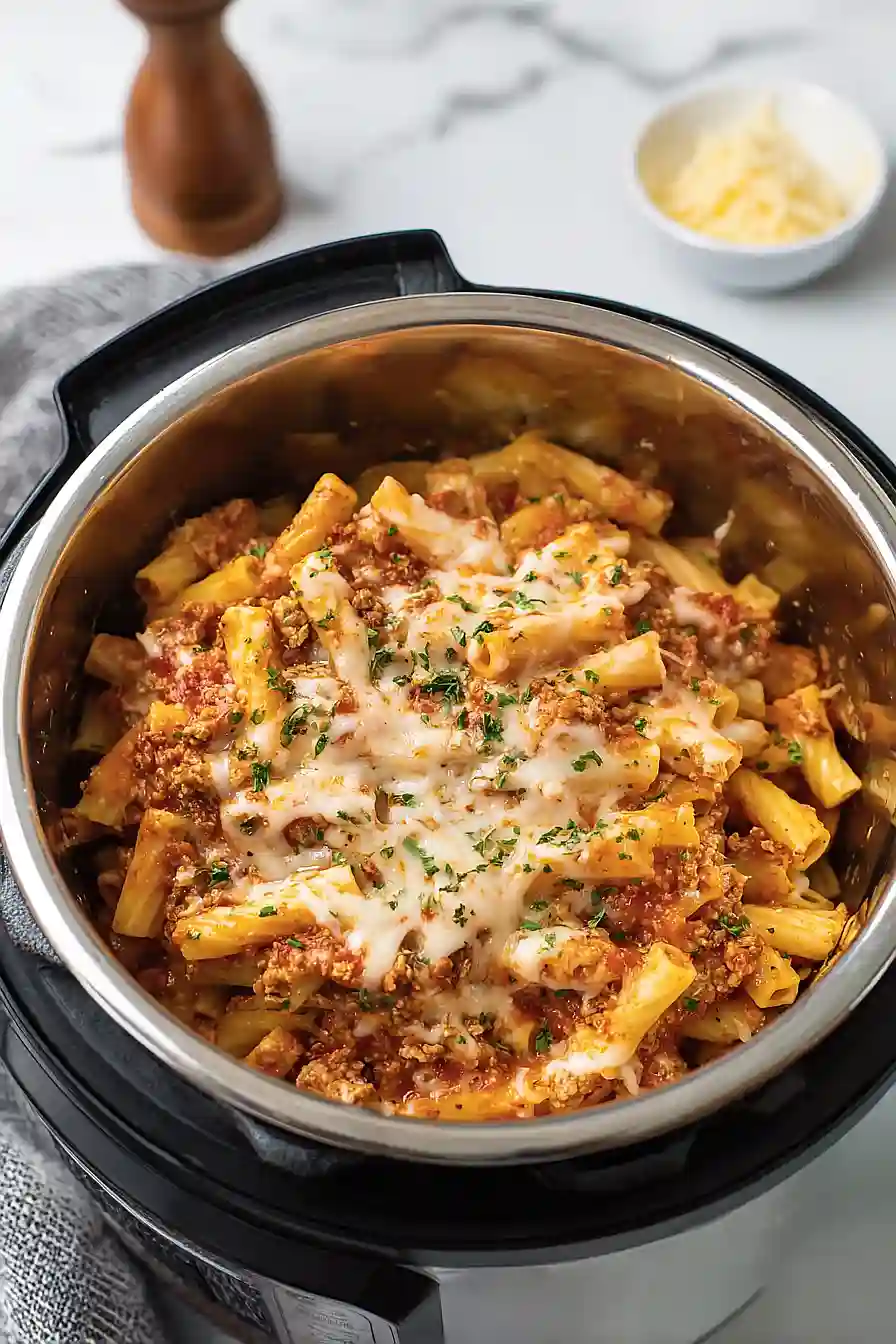 instant pot ziti with ground turkey
