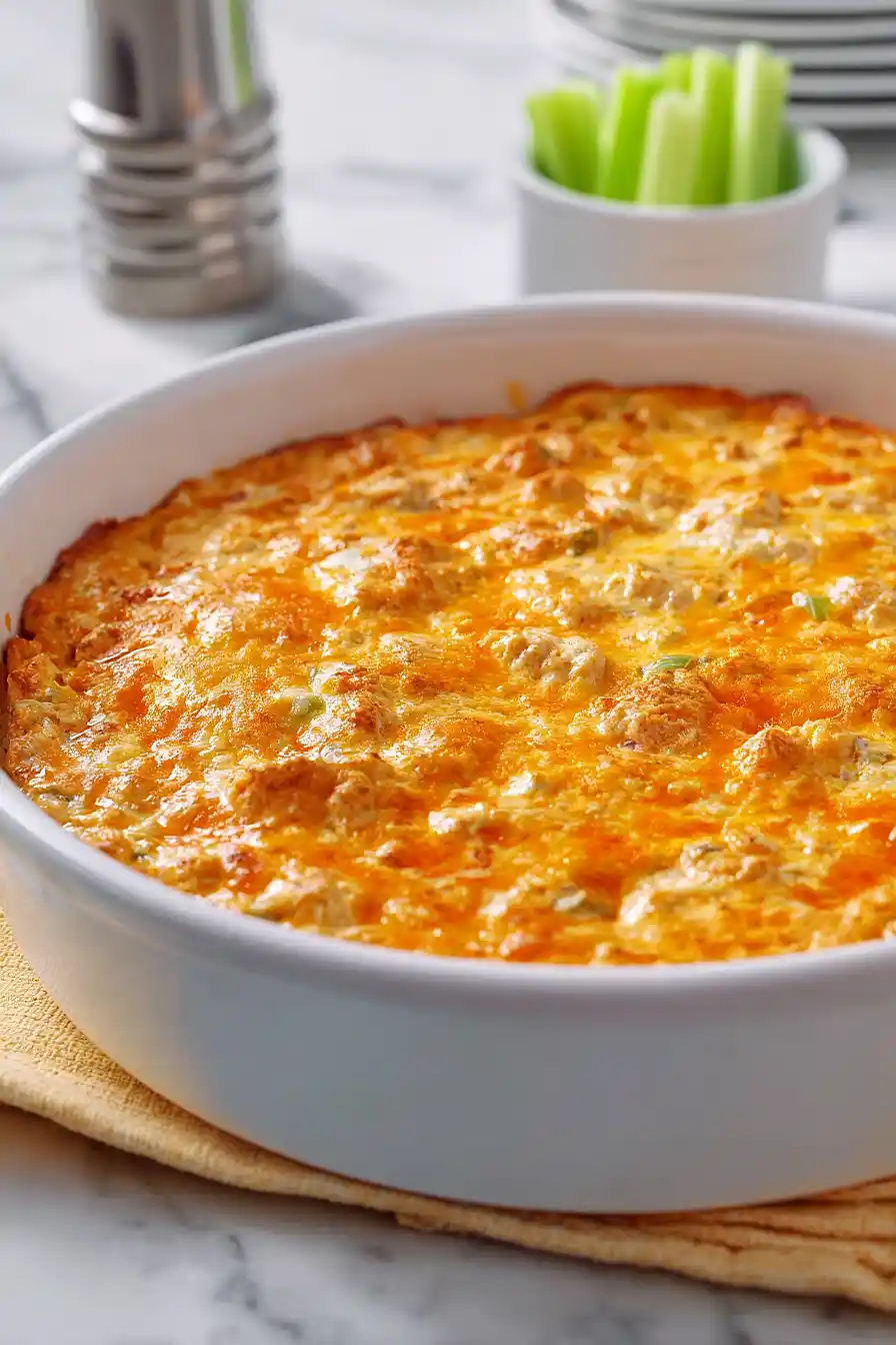 buffalo chicken dip with ground chicken