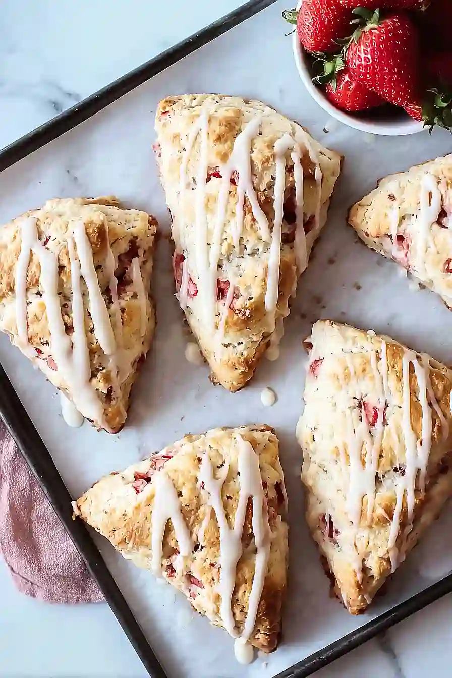 strawberry yogurt scones