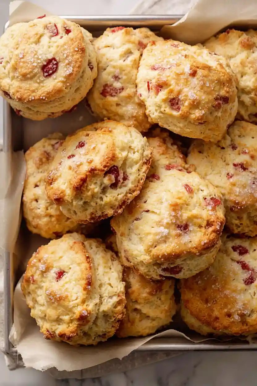 english strawberry scones