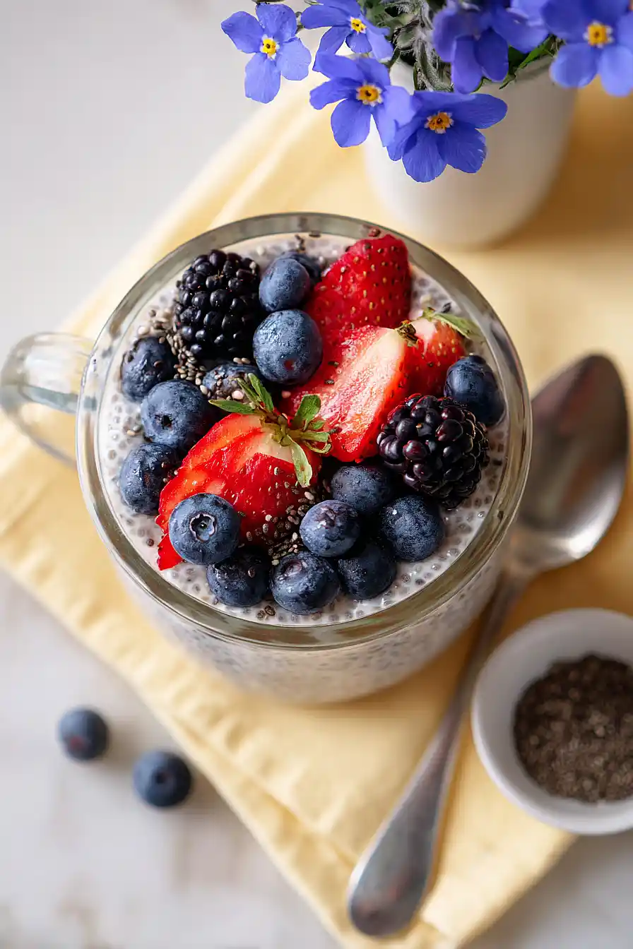 oat milk chia seed pudding