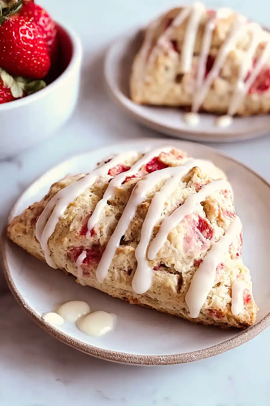strawberry yogurt scones