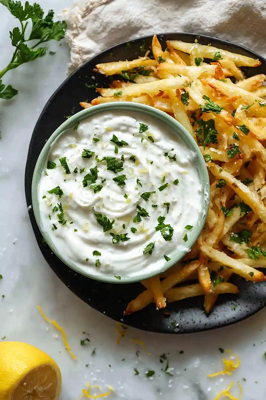 greek yogurt garlic parmesan sauce
