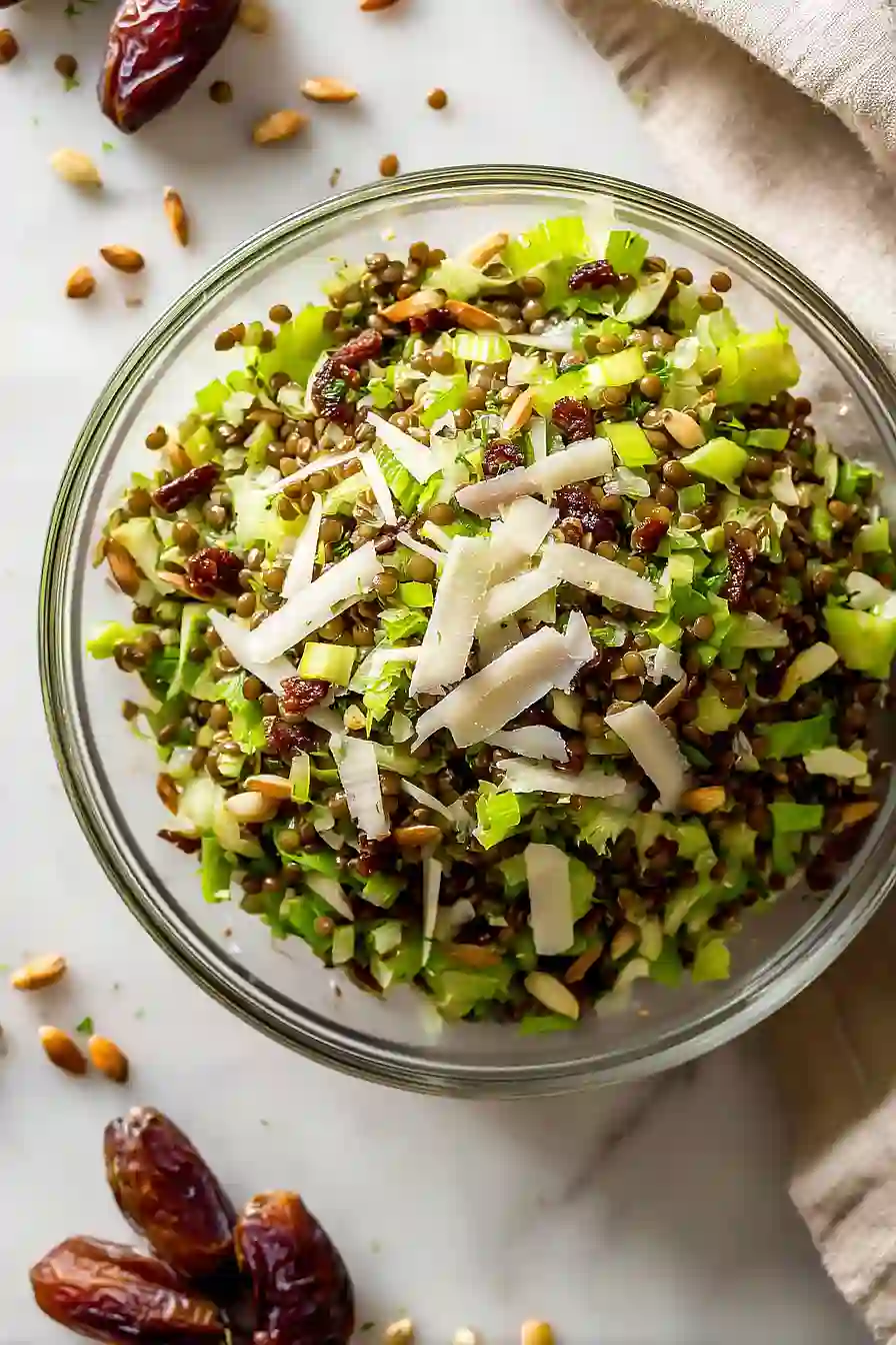 celery lentil salad