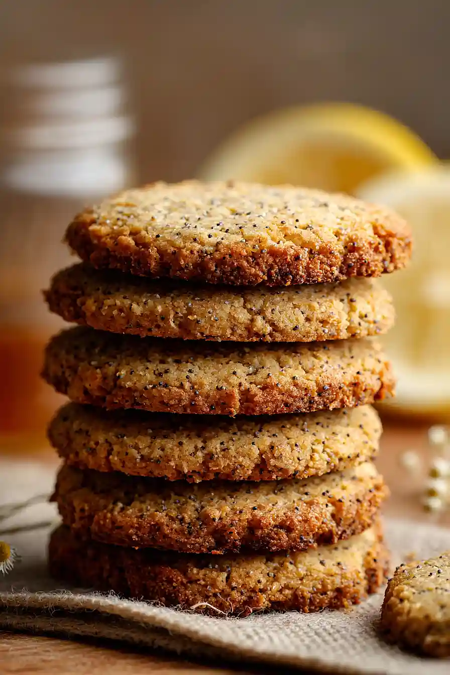 lemon poppy seed almond flour cookies