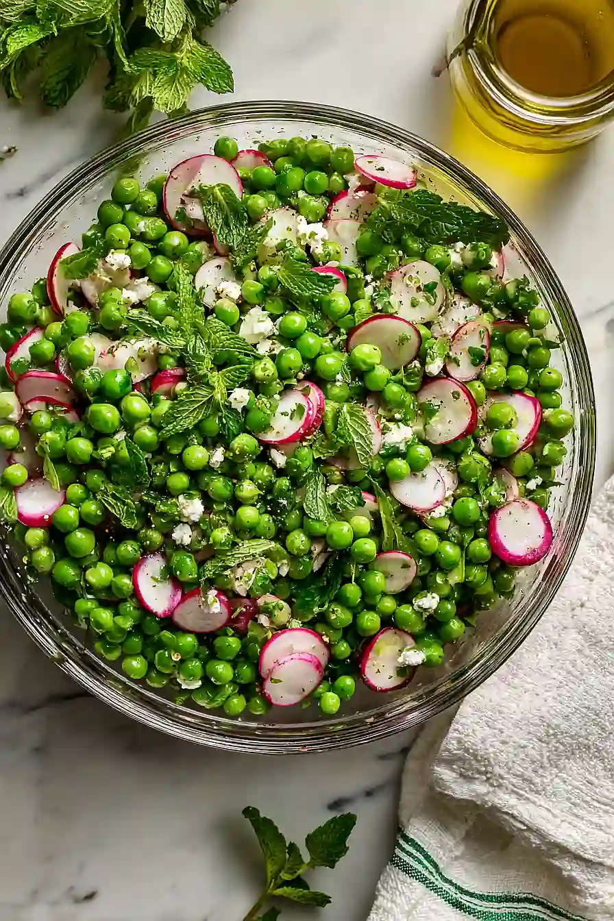 healthy pea salad