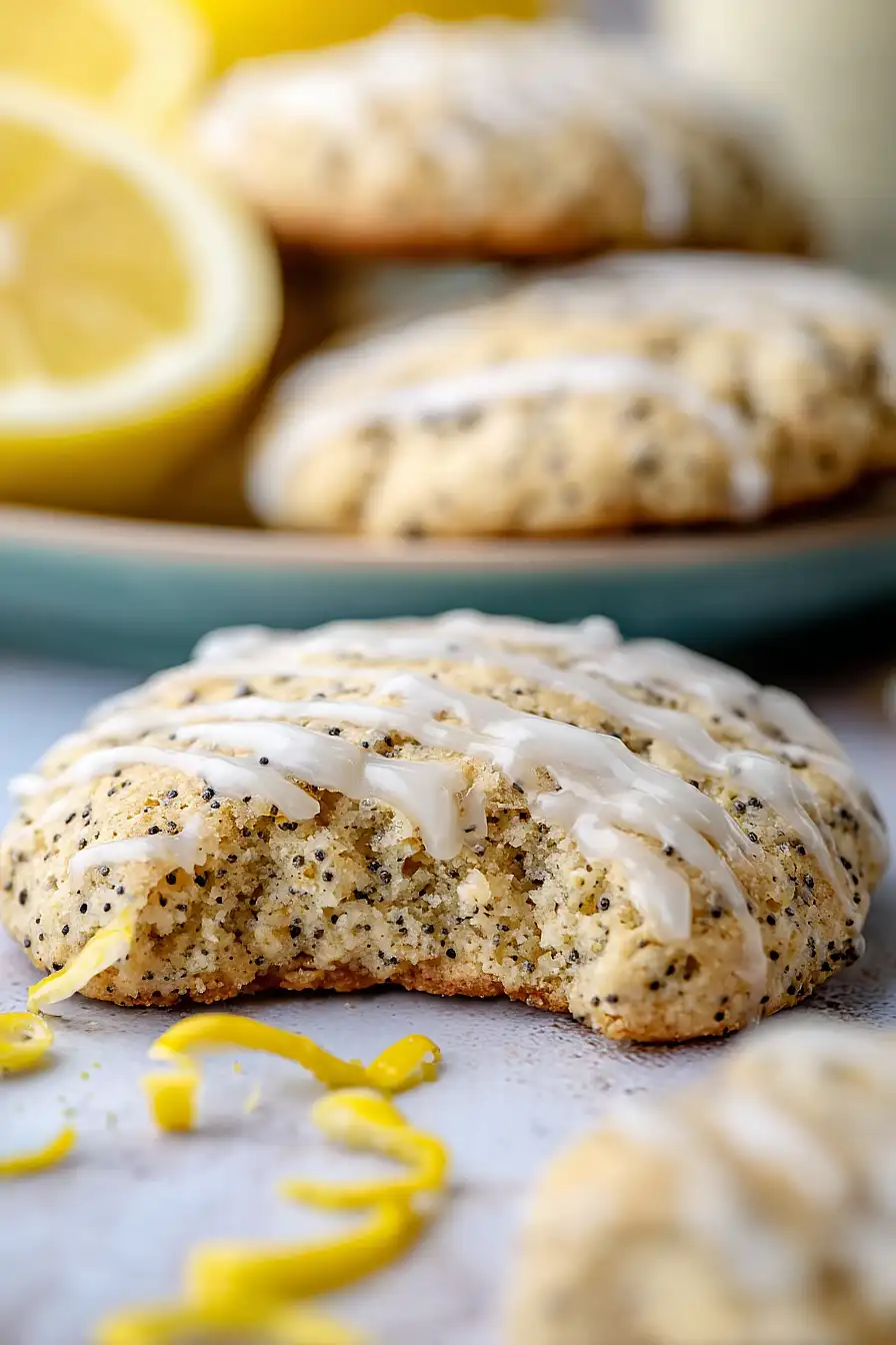 gluten free lemon poppy seed cookies