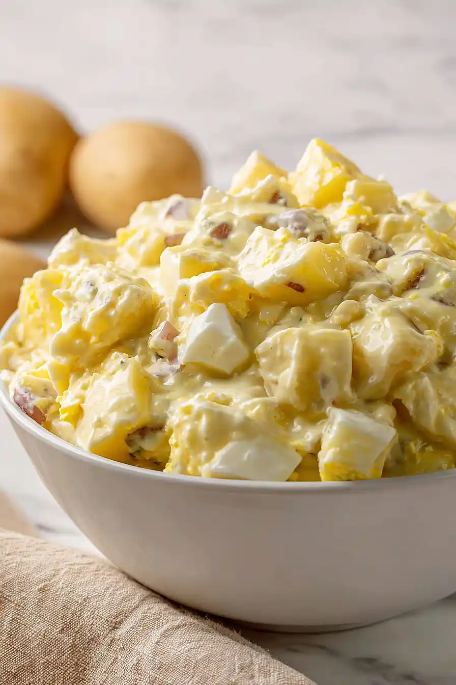 amish potato salad with cooked dressing
