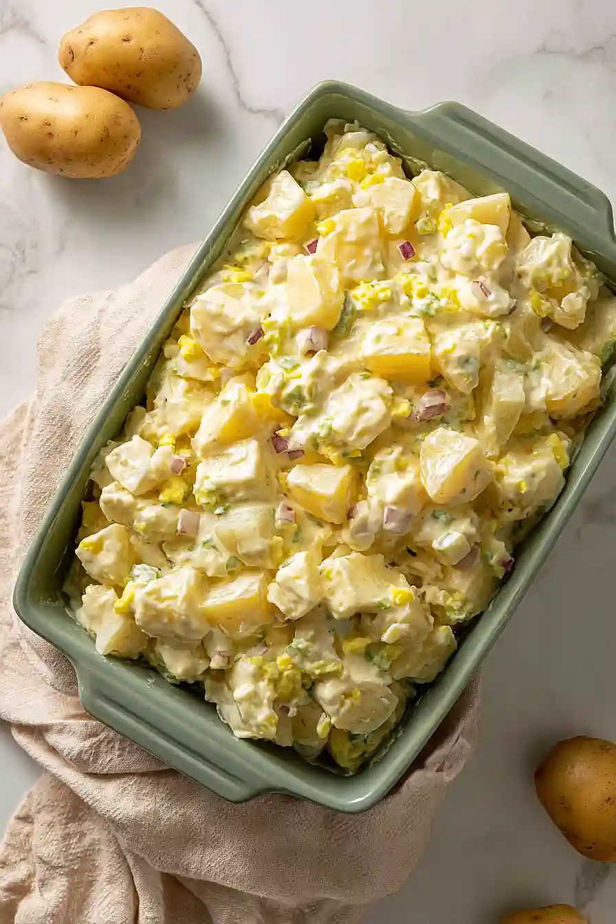 amish potato salad with cooked dressing