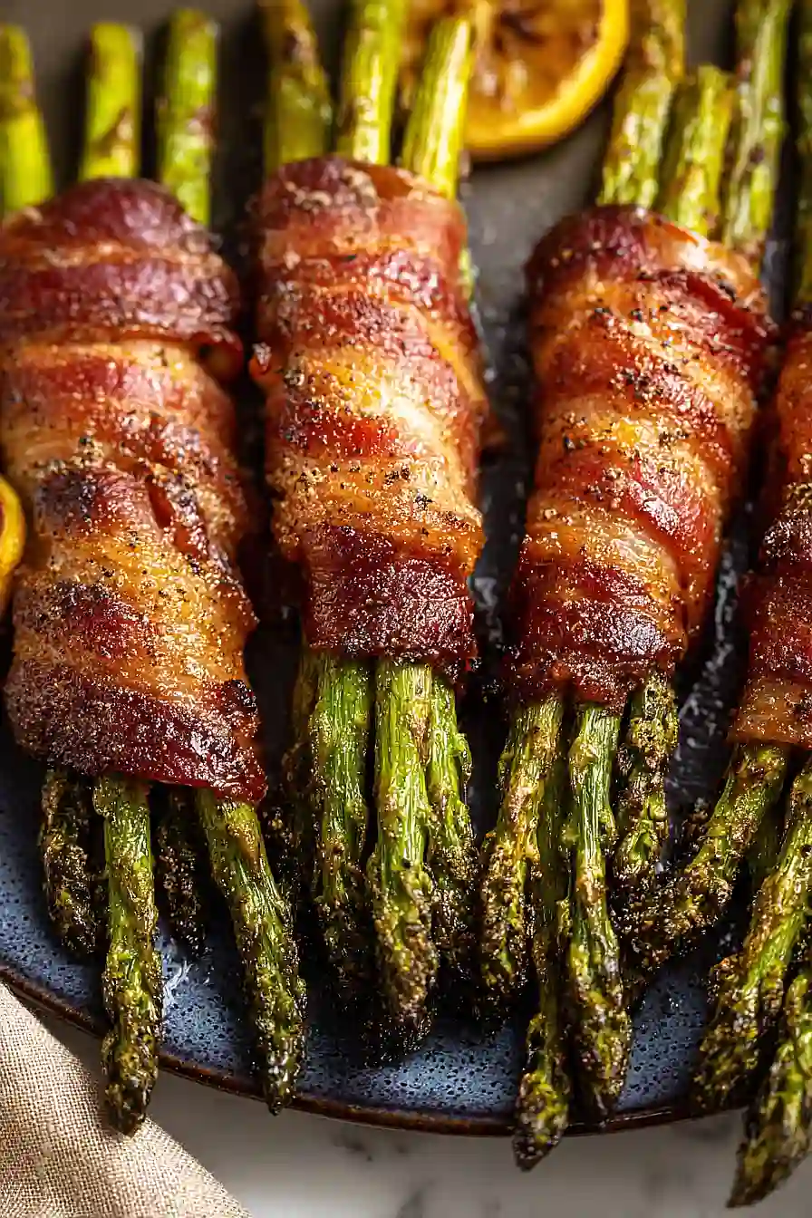 grilled bacon wrapped asparagus