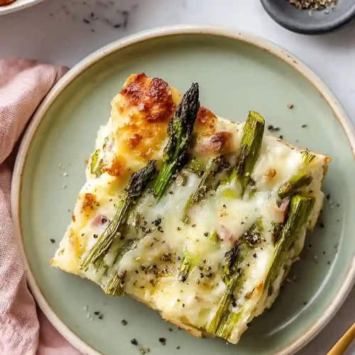 asparagus bread pudding
