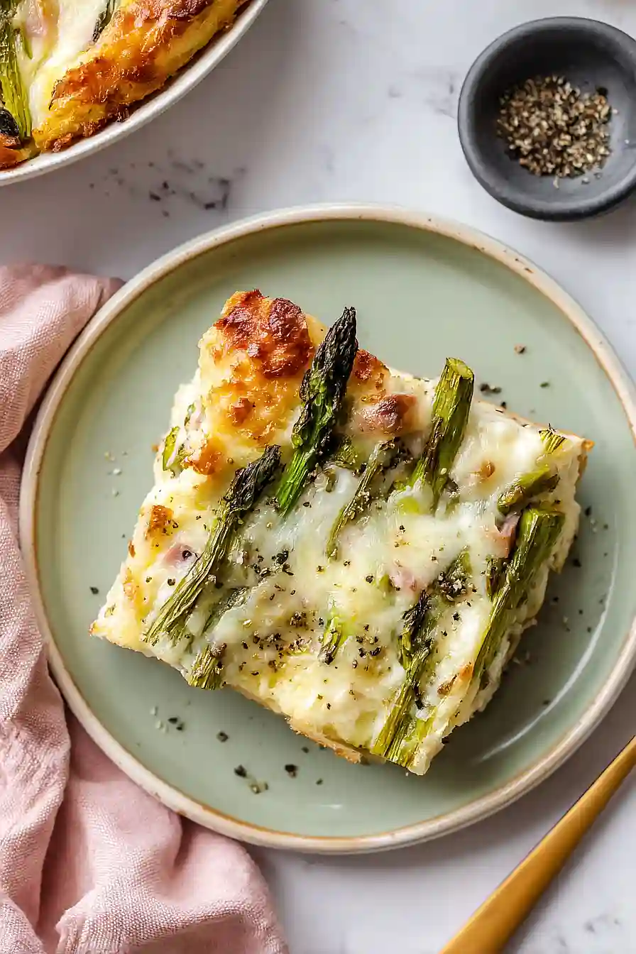 asparagus bread pudding