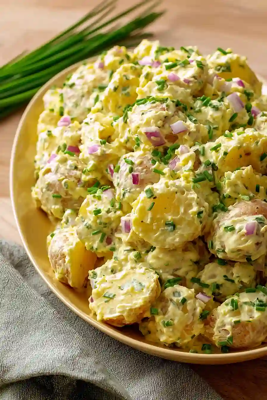mustard potato salad for a crowd