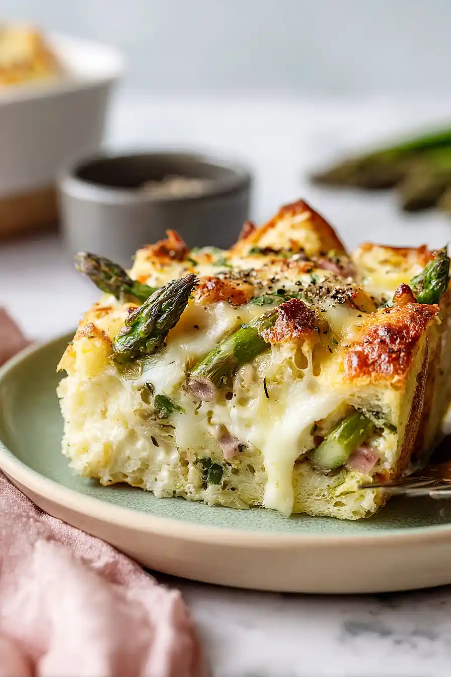 asparagus bread pudding