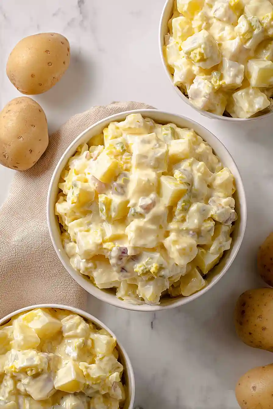amish potato salad with cooked dressing