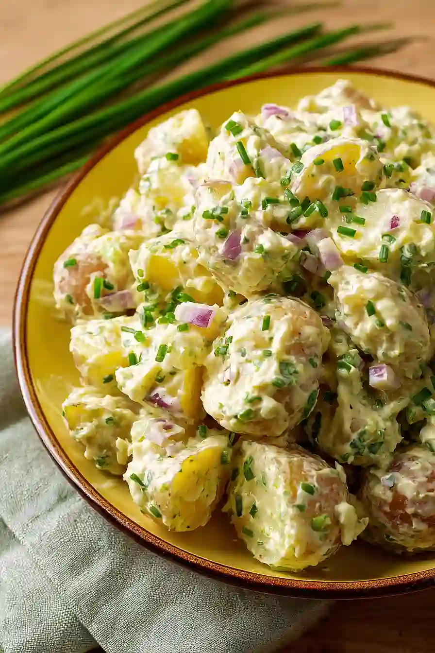 mustard potato salad for a crowd