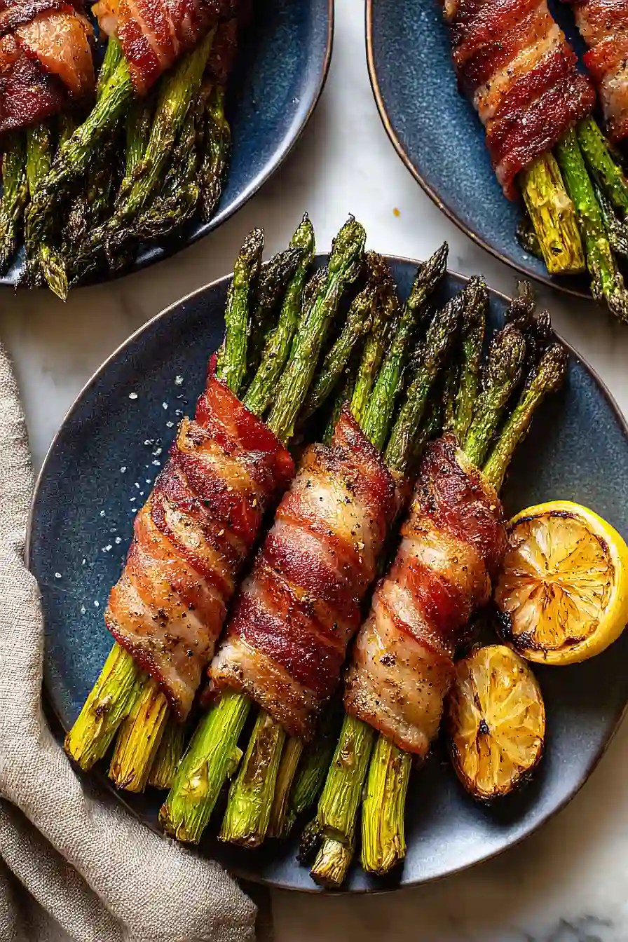 grilled bacon wrapped asparagus