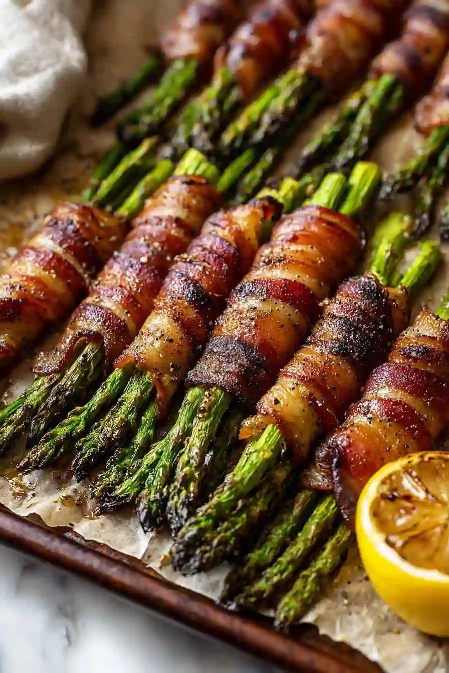 grilled bacon wrapped asparagus