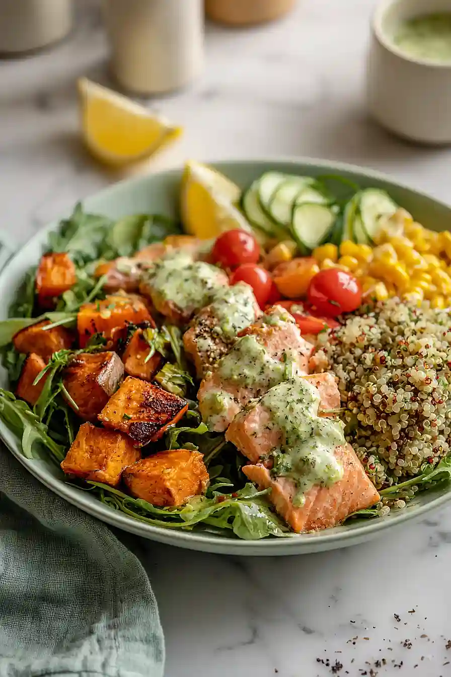 salmon and sweet potato salad