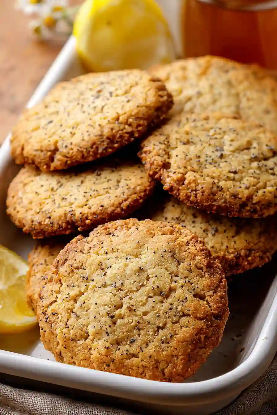 lemon poppy seed almond flour cookies
