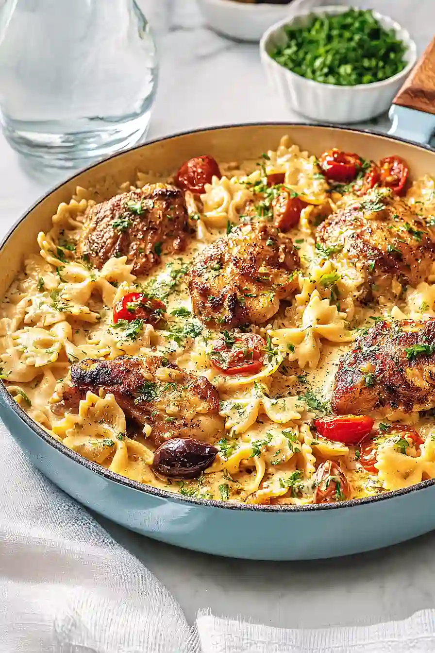 mediterranean chicken feta pasta