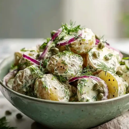 dill potato salad with capers