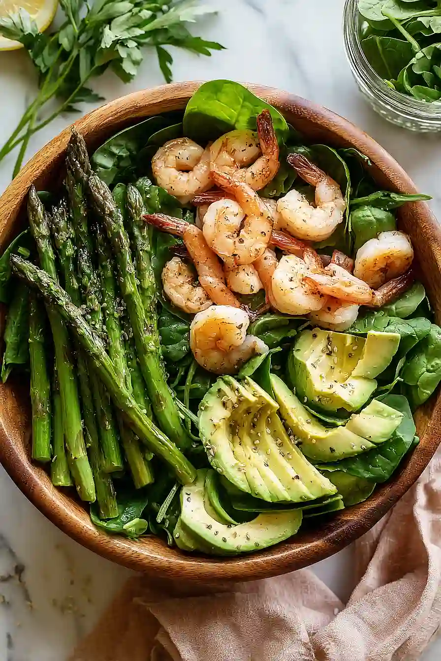 asparagus and shrimp salad