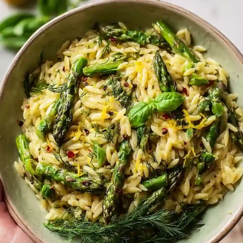 asparagus orzo
