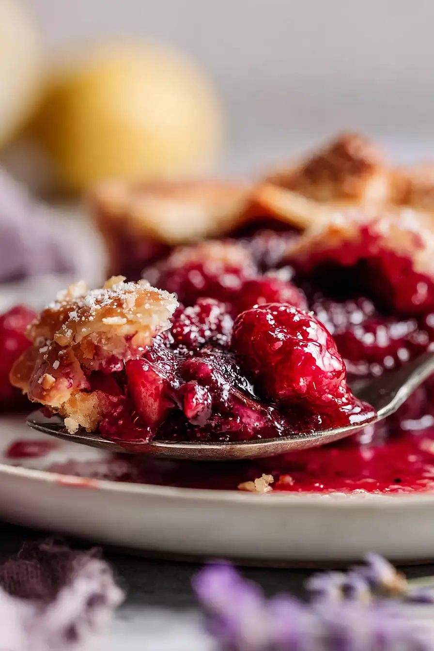 raspberry rhubarb galette