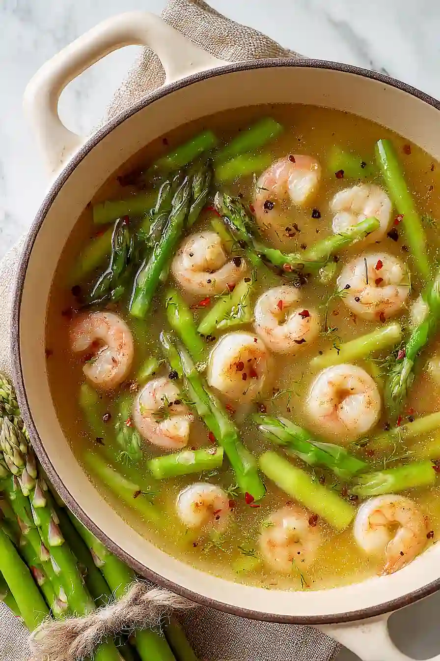 asparagus and shrimp soup