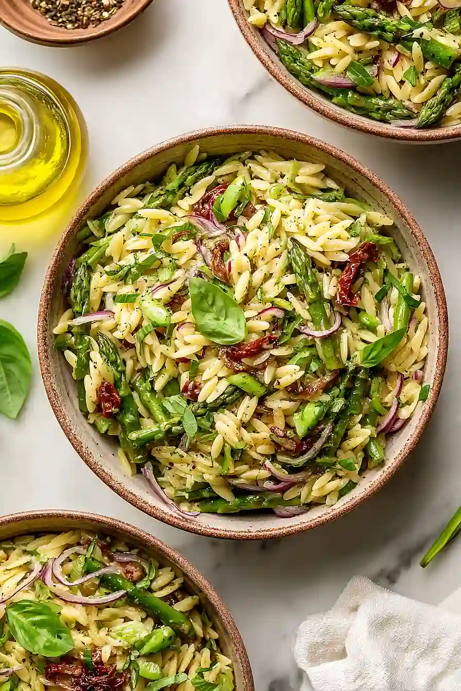 asparagus orzo salad