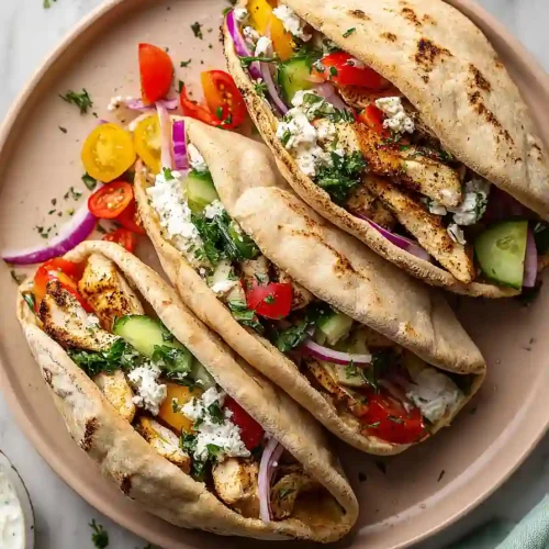 greek salad pita pockets