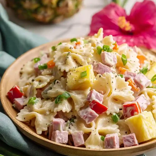 hawaiian pasta salad with ham
