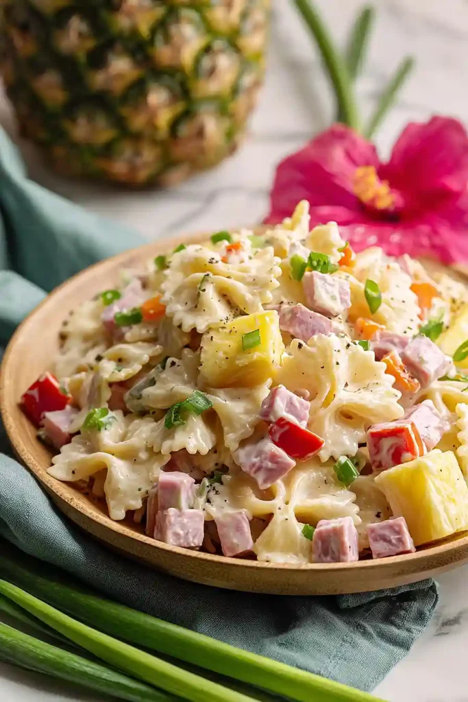hawaiian pasta salad with ham