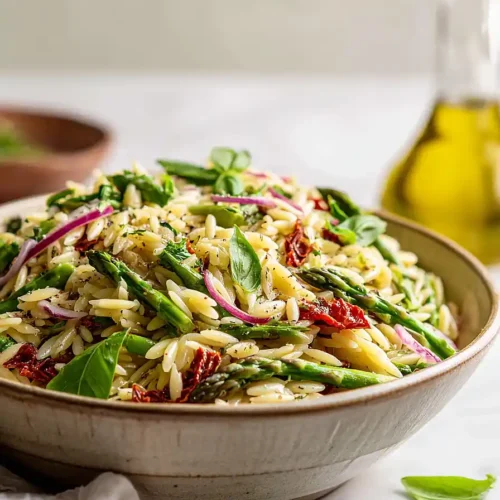 asparagus orzo salad