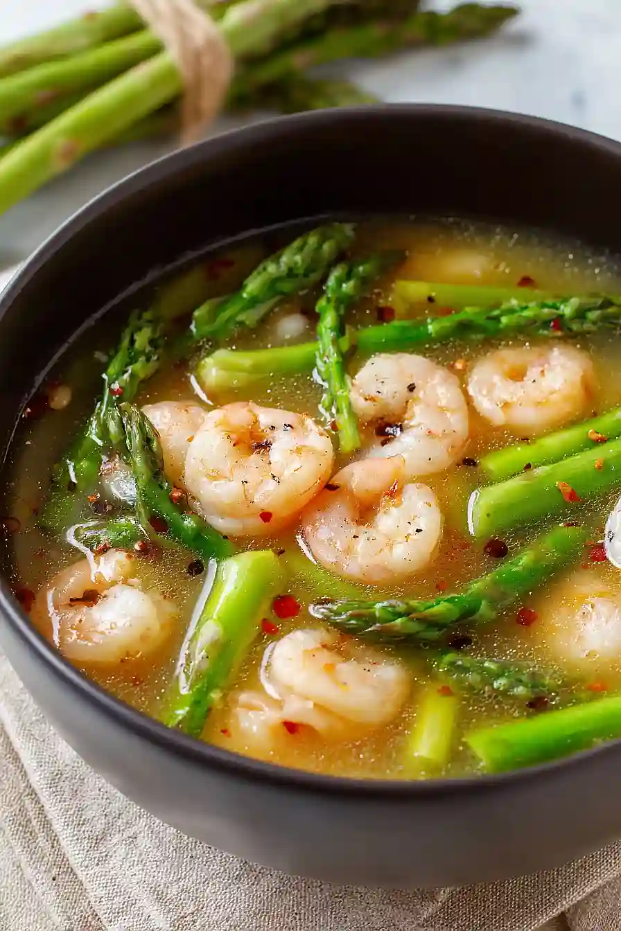 asparagus and shrimp soup