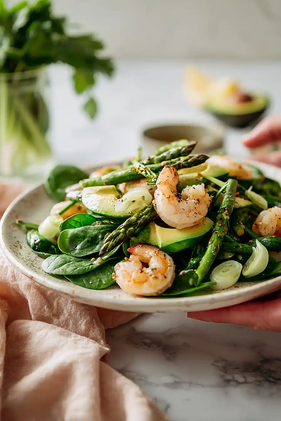 asparagus and shrimp salad