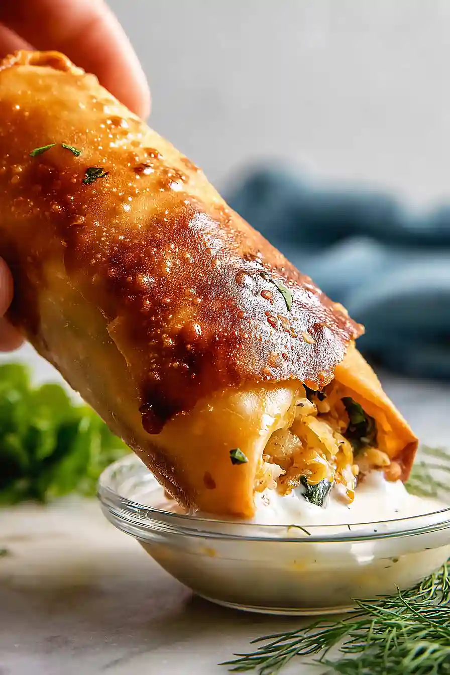 greek chicken egg rolls