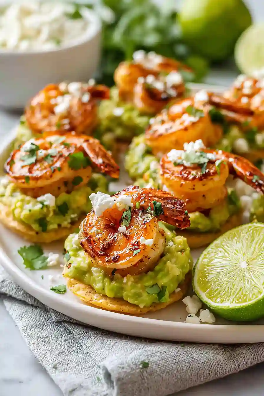 guacamole shrimp bites