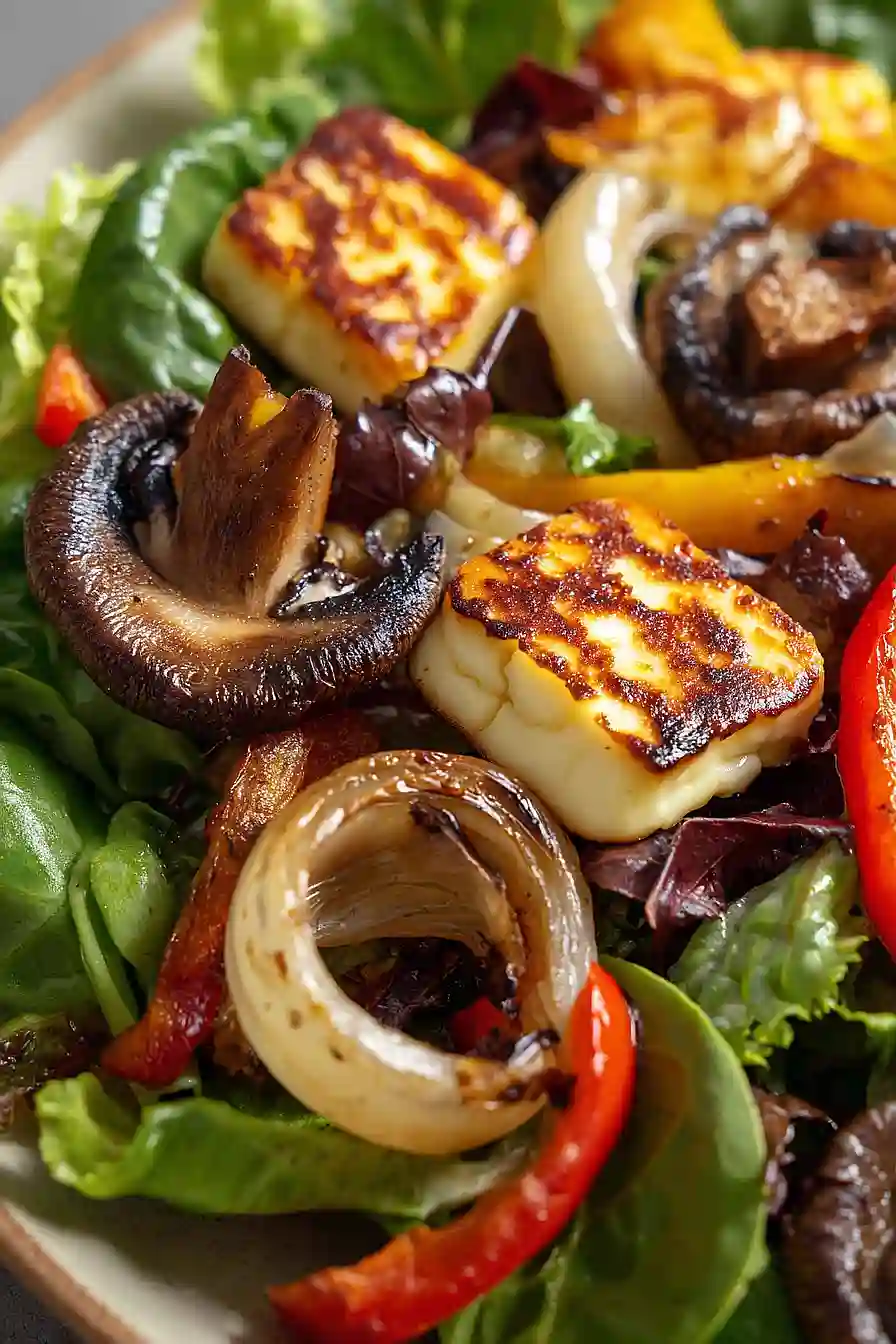 grilled vegetables with halloumi
