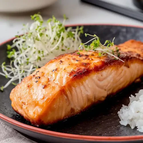 japanese style grilled salmon